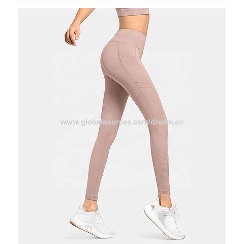 Buy China Wholesale Women's Yoga Clothes High Waisted Compression Workout  Leggings Yoga Pants With Pockets Tummy Control Yoga Leggings & Yoga Leggings  $6.3