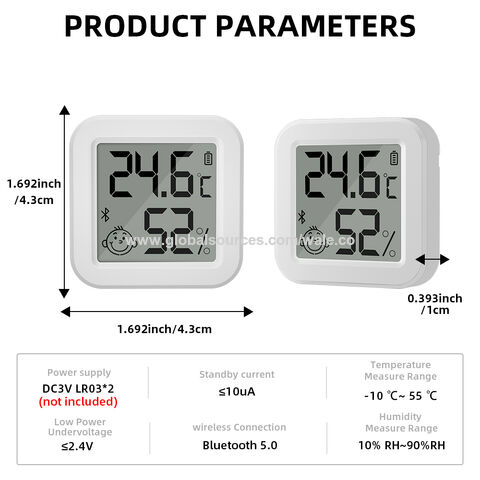 XIAOMI Mi Capteur de température et taux d'humidité - Blanc pas cher 