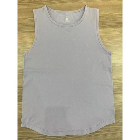 Compre Mujeres Gym Casual Loose Tank Top Seamless Sin Mangas Tank