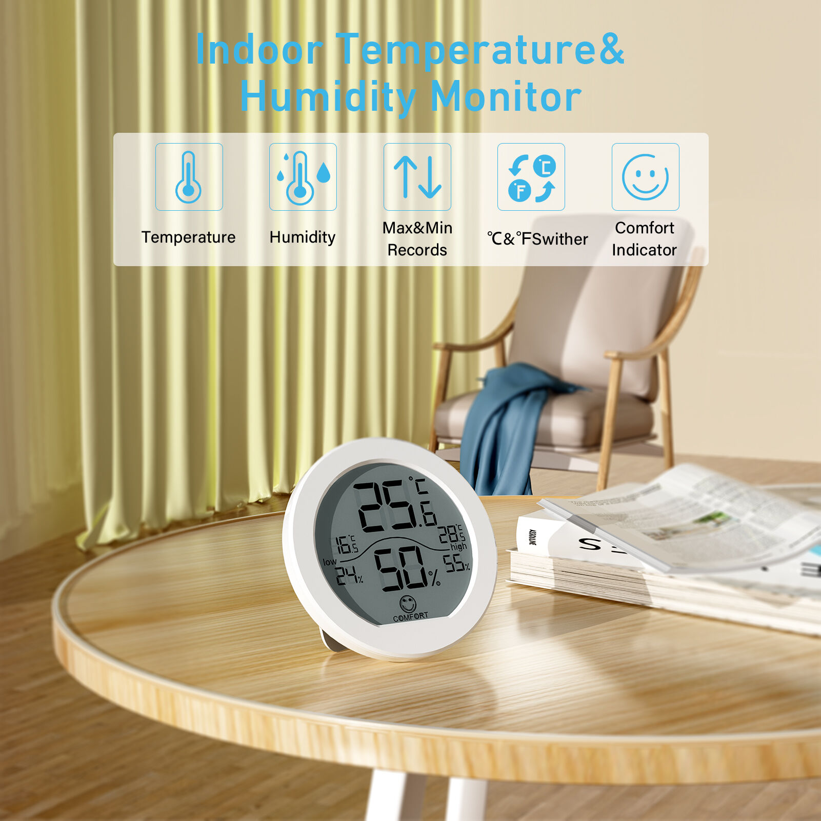 Buy Wholesale China Manufacturer Temperature And Humidity Meter Alarm ...