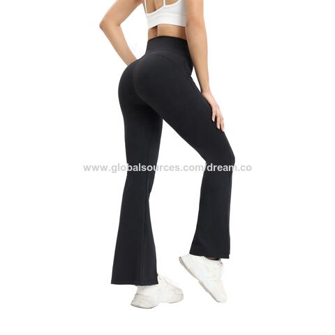 2022 Women Yoga Pocket Black Pants Tummy Control Plus Size Wholesale Custom  Sexy with Pockets Women Flare High Waist Yoga Pants - China Yoga Pants and Yoga  Pants Women price