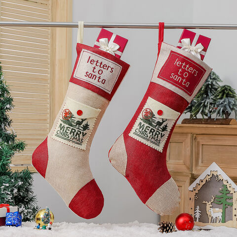 Promotion Items Custom Burlap Funny Christmas Decorative Stockings Socks -  China Promotional Items and Hot Christmas Gifts Decorations price