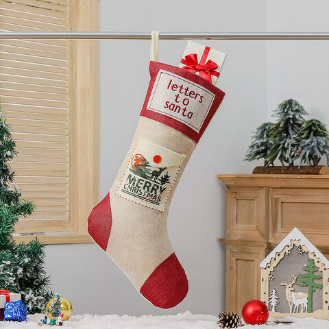 Promotion Items Custom Burlap Funny Christmas Decorative Stockings Socks -  China Promotional Items and Hot Christmas Gifts Decorations price