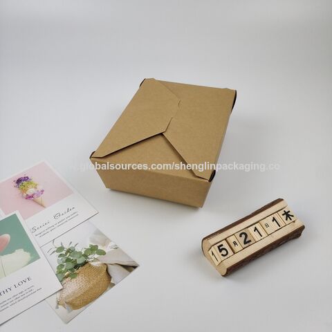 Kraft Paper Box Fries Box Cone Shape Bag Disposable Box Creative