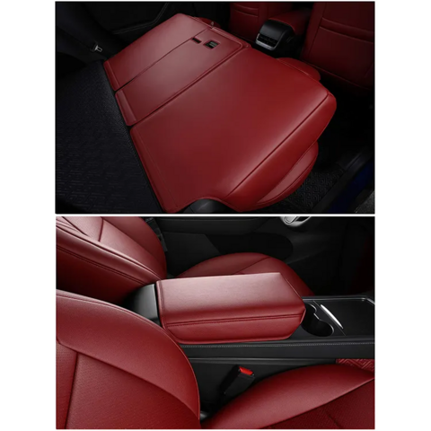 5 fundas para asiento de coche. Fundas para asiento de coche de cuero  blanco y negro con 2 espacios de almacenamiento para asientos traseros en