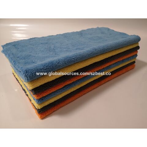 Double Sides Long Piles Coral Fleece Towel Edgeless Plush Car Polishing  Cloth factory and manufacturers