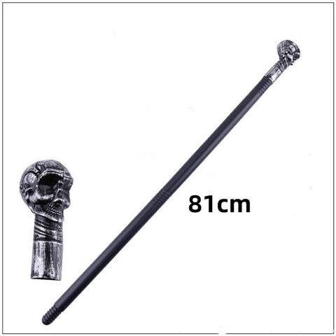 Antique Silver Walking Cane - Elegant Vintage Prop Stick Dress Pimp Canes Costume Accessories For Adults And Kids