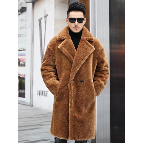 High Quality Ladies Oversized Alpaca Wool Coat Fleece Lapel