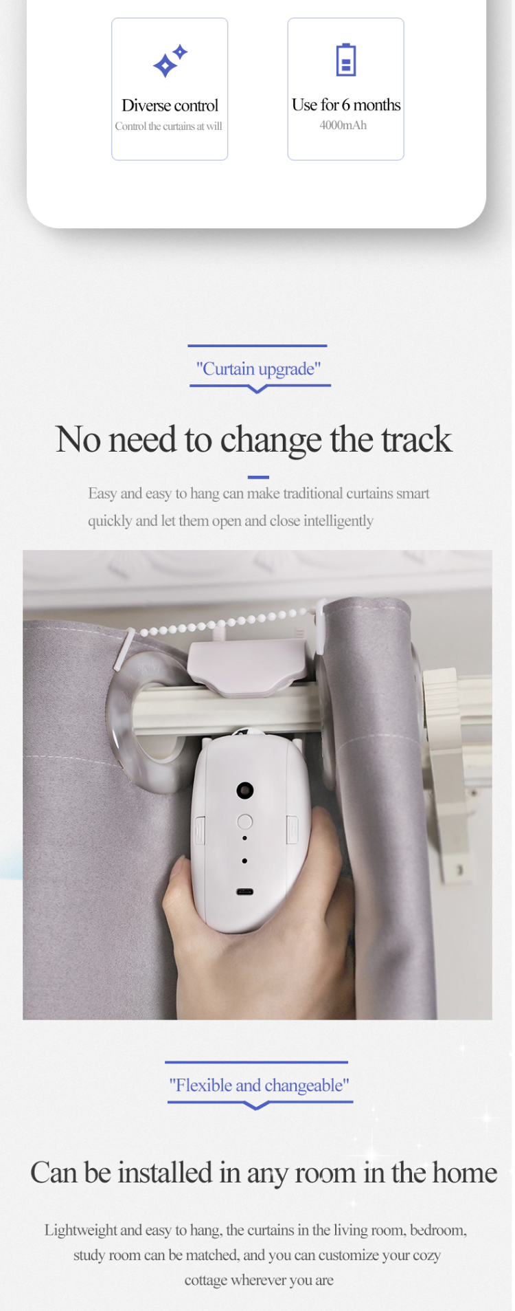 Curtains Operate Electric Remote Control, Smart Home Motorized Curtain ...