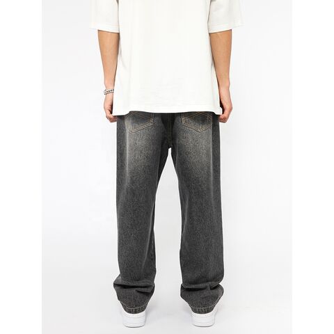 Buy Wholesale China Custom Men Baggy Jeans Oversized Pants Men's