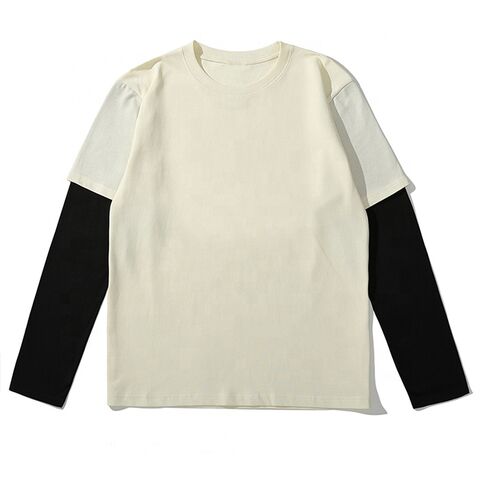 送料関税込 【LCE】 Two-Layer Sleeve Long Tee Buy China Wholesale Custom Blank Double Layer Sleeve Tee