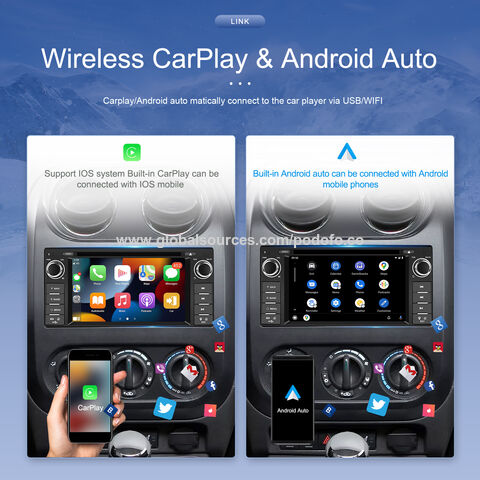 Comprar Podofo Android 11 2 Din 10.1 pulgadas / 9 pulgadas Radio de coche Autoradio  2+32G HD 1080P Reproductor MP5 de coche con Bluetooth WIFI GPS Radio FM  Enlace de espejo retrovisor