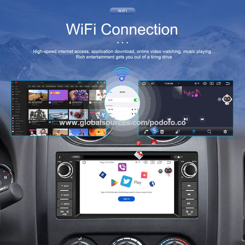 Comprar Podofo Android Radio 2+16G Radio de coche Autoradio 1 Din 7 '' Pantalla táctil Reproductor de coche Navegación GPS para coche Wifi Auto  MP5 Soporte Coche DVR Cámara retrovisora ​​para coche