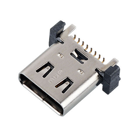 USB C Typ Stecker 16PIN Vertikale Montage Gehäuse Buchse USB 2.0 Halter Adapter