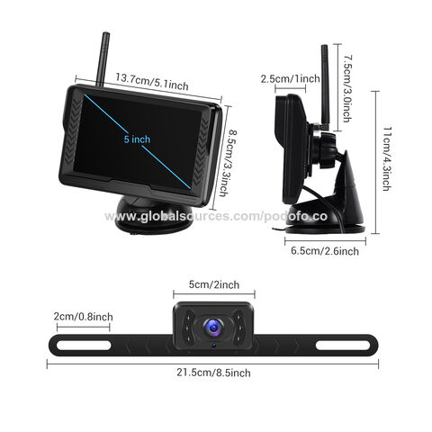 Podofo Front and Rear View Camera Car Driving Recorder 11.26 IPS