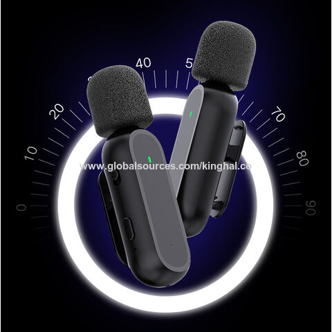 Acheter Mini Microphone Lavalier sans fil, micro omnidirectionnel à  clipser, émetteur-récepteur