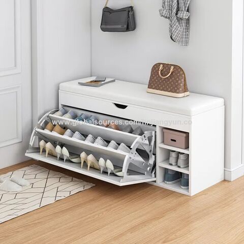 Mueble Organizador De Zapatos De 3 Niveles En Madera Calzado