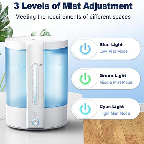 Humidificateur d'air avec 2 Mode Brume Réglable, Arrêt Automatique