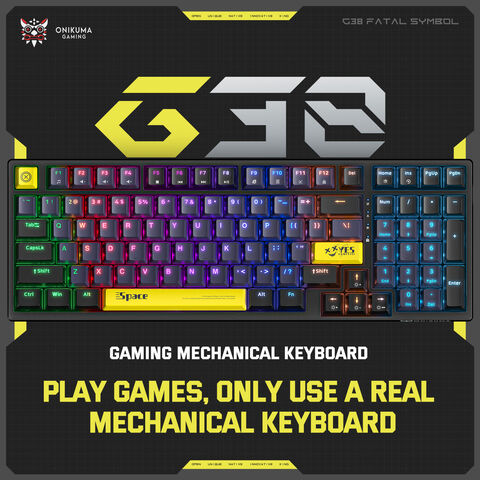 ONIKUMA G27 Wired 104-Keys Backlit Mechanical Gaming Keyboard – Onikuma  Gaming