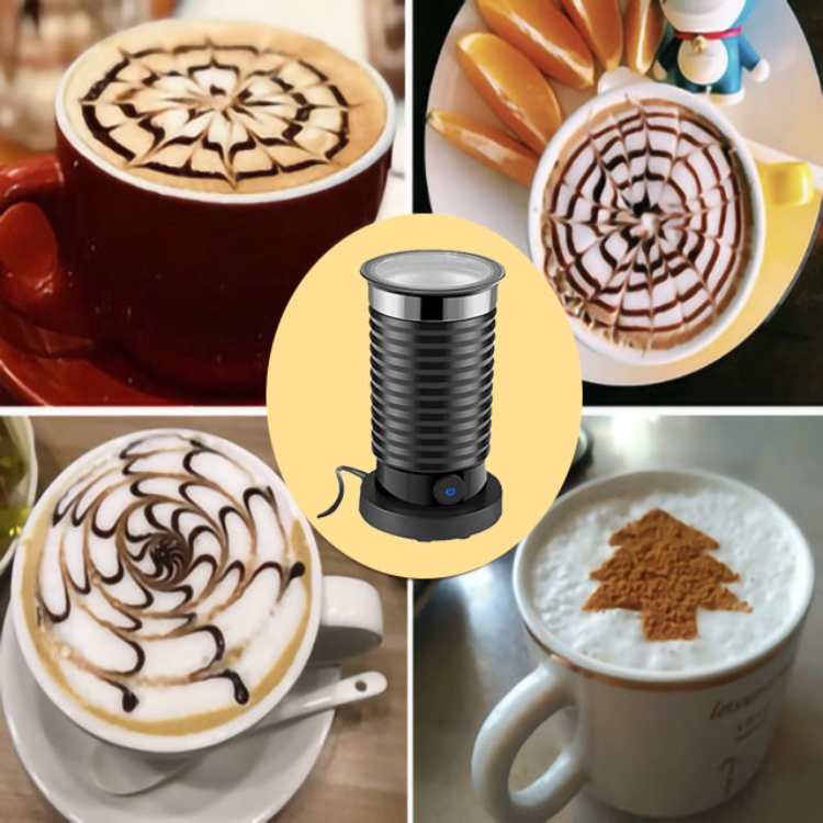 Handheld Battery Coffee Milk Frother Aluminium Alloy Electric Milk