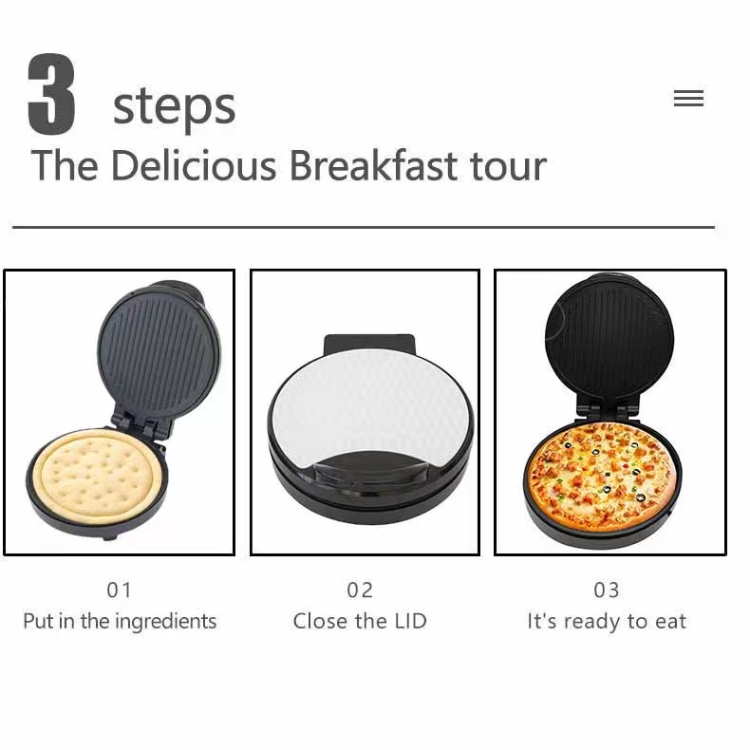 Buy Wholesale China Jubake Household Double-sided Heating Breakfast Maker  Pancake Electric Baking Pan Crepe And Pancake Makers & Kitchen Appliances Mini  Pizza Maker Multi at USD 10.73