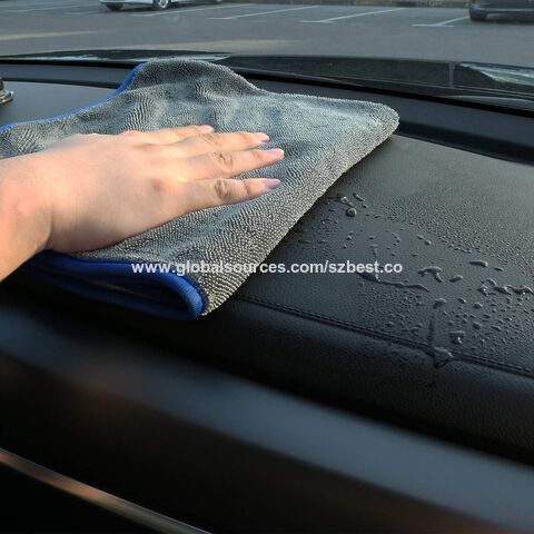 Lavage de voiture épais brossé chiffon propre serviette microfibre de  grande taille à séchage rapide - Chine Chiffon microfibre et brossé prix