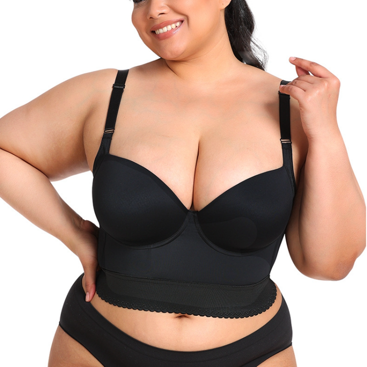 Plus size Bra Extra Firm High Compression Full Cup Bra back