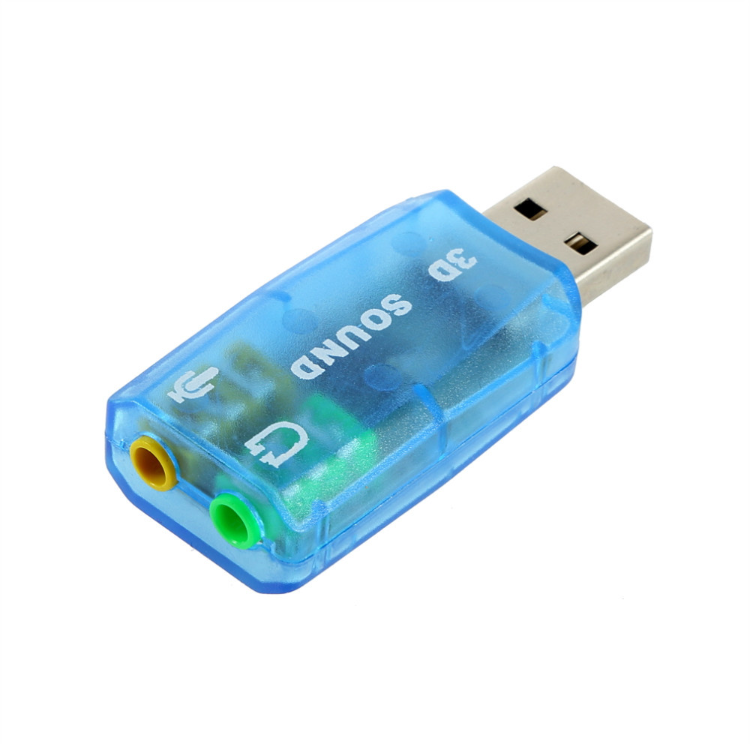 Hot Mini External 3d Usb Sound Card 5.1 Channel Audio Card Adapter 3 ...