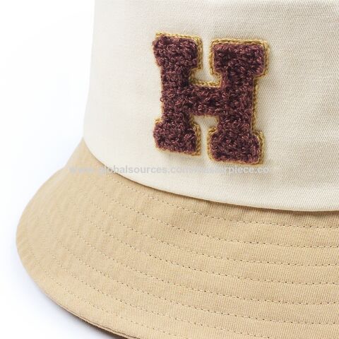Custom High Quality New Cotton Basin Hat Towel Embroidered Bucket