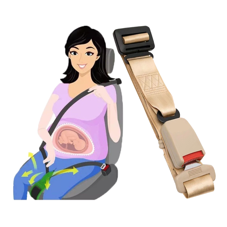Buy Wholesale China High Tenacity Beige Pregnancy Safety Seat Belts Extender & Seat Belts