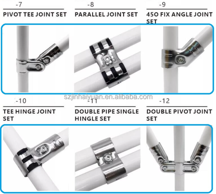 Lean Wire 4 Way Cross Metal Joint Set For Lean Pipe, Lean Pipe Wire Rod Connector ...