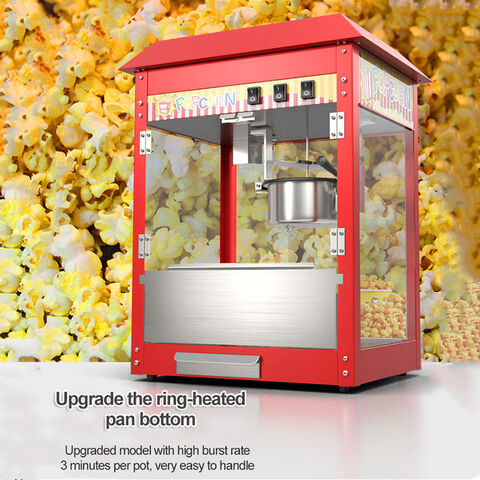 110V/220V Commercial Household Popcorn Machine Hot Air Oil Popped