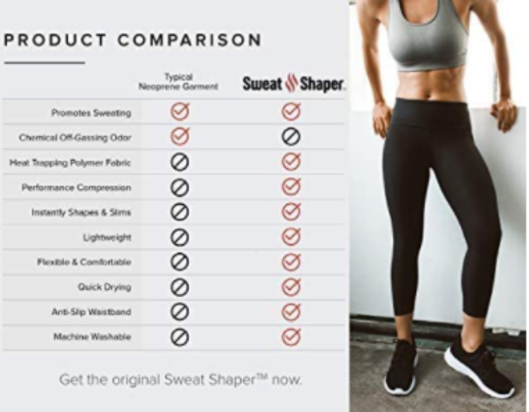 Sauna Sweat Pants For Women High Waist Compression Slimming Weights Thermo  Legging Workout Body Shaper Sauna Suit