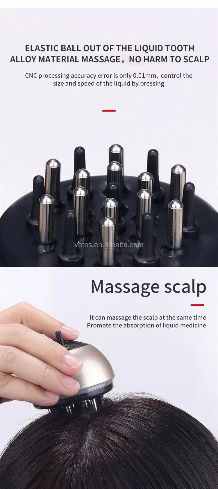 Portable Mini Massage Comb Scalp Applicator Liquid Comb Essential