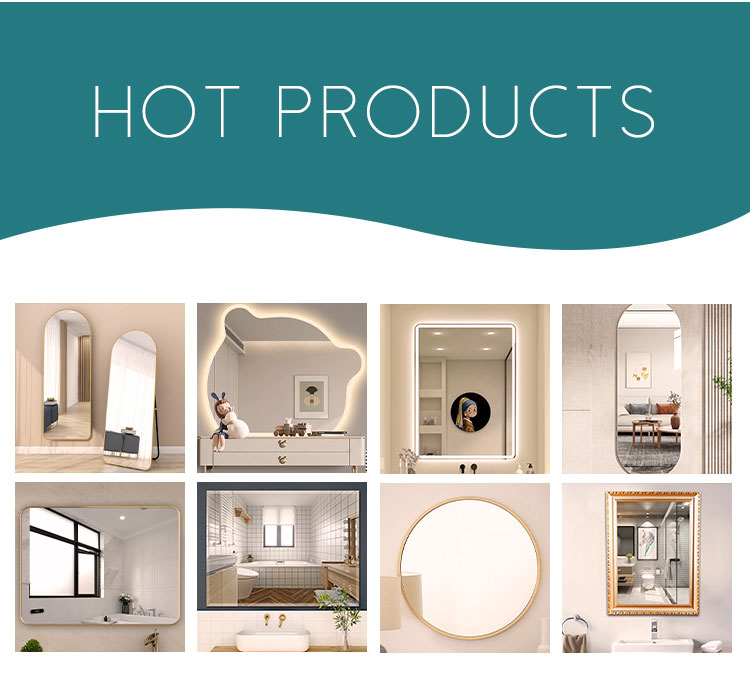 Hot Design Mural Decor Mirror Glass Sheet Modern Customized Shape Arch ...