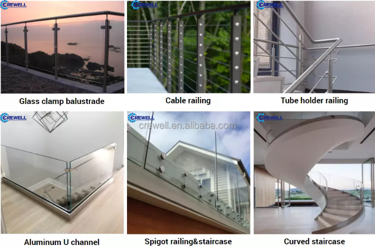 Balcony Stair Terrace Stainless Steel Railing Baluster Fence Post ...