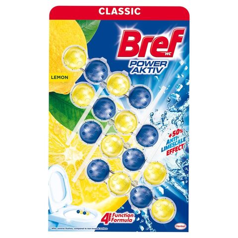 Bref Wc Power active ocean scented toilet seat 4 ball 4 multifunction  formula 50 g