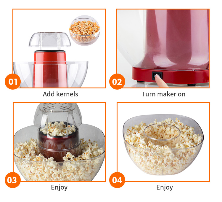 Buy Wholesale China Large Lid Hot Air Popper Popcorn Maker For Movie