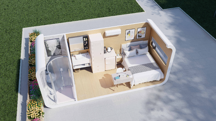 Buy Wholesale China Outdoor Prefab House Living And Working Apple Cabin ...