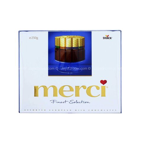 Finest Selection chocolats européens, au lait, 200 g – Merci : Boite