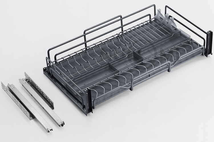 Nuomi Terras Stainless Steel Dish Rack Pull Out Basket Storage Holders For  Kitchen - Buy Storage Holders,Stainless Steel Plate Holder,Pull Out Basket