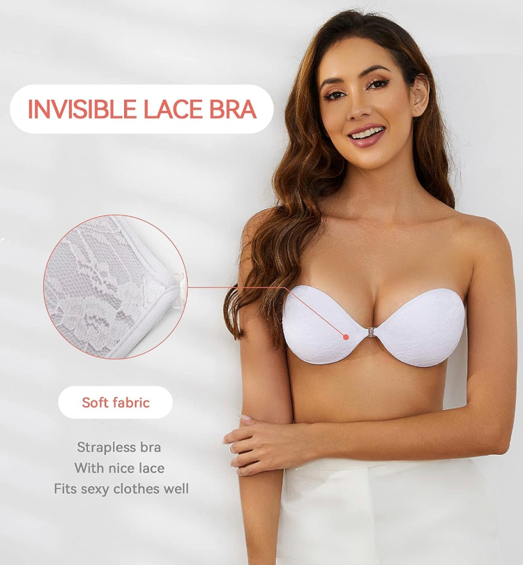 Strapless Backless Silicone Bra Seamless Extreme Push Up Sponge Silicone  Adhesive Invisible Bra For Women Strapless $1.9 - Wholesale China Bra For  Women Strapless at factory prices from Shantou Haoxuan Technology Co.