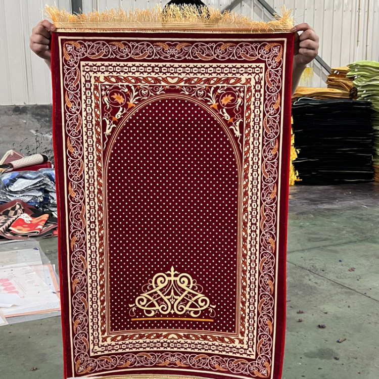 Wholesale Customised Size Mosque Muslim Prayer Blanket Rug - China