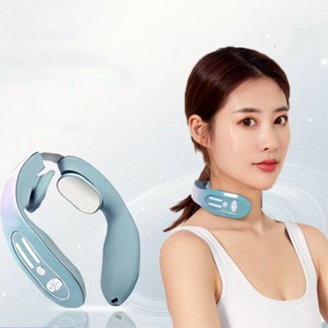 Aparelho de fisioterapia inteligente para microcirculação cervical com seis modos, instrumento saudável mais vendido em 2022, massageador de pescoço inteligente