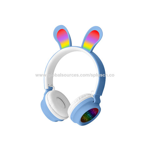 Casque audio Mignon lapin oreille sans fil Bluetooth casque