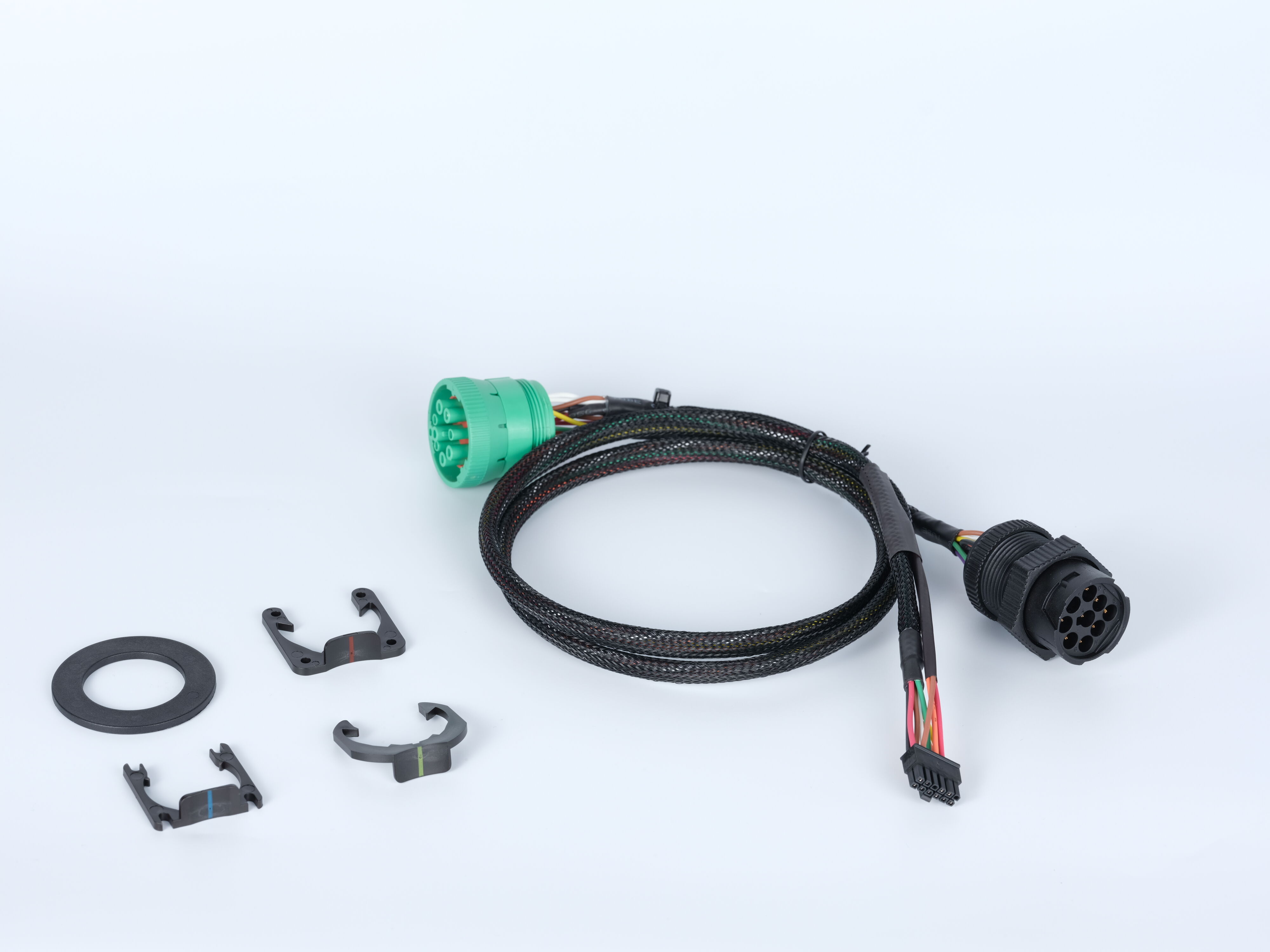 Green Deutsch 9-pin J1939 Female To 12 Pin Female And J1939 Male Y ...