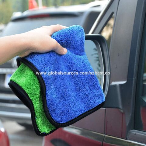 Lavage de voiture épais brossé chiffon propre serviette microfibre de  grande taille à séchage rapide - Chine Chiffon microfibre et brossé prix