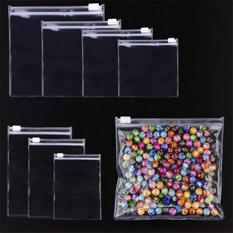 StoBag 10pcs Transparent Large Double Ziplock Bags Plastic Clothes Food  Packaging Sealed Waterproof Clear Pouches Wholesale