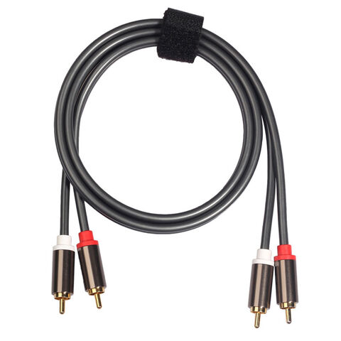 Audio cable 3.5 mm jack / 2x RCA mles - 10 m