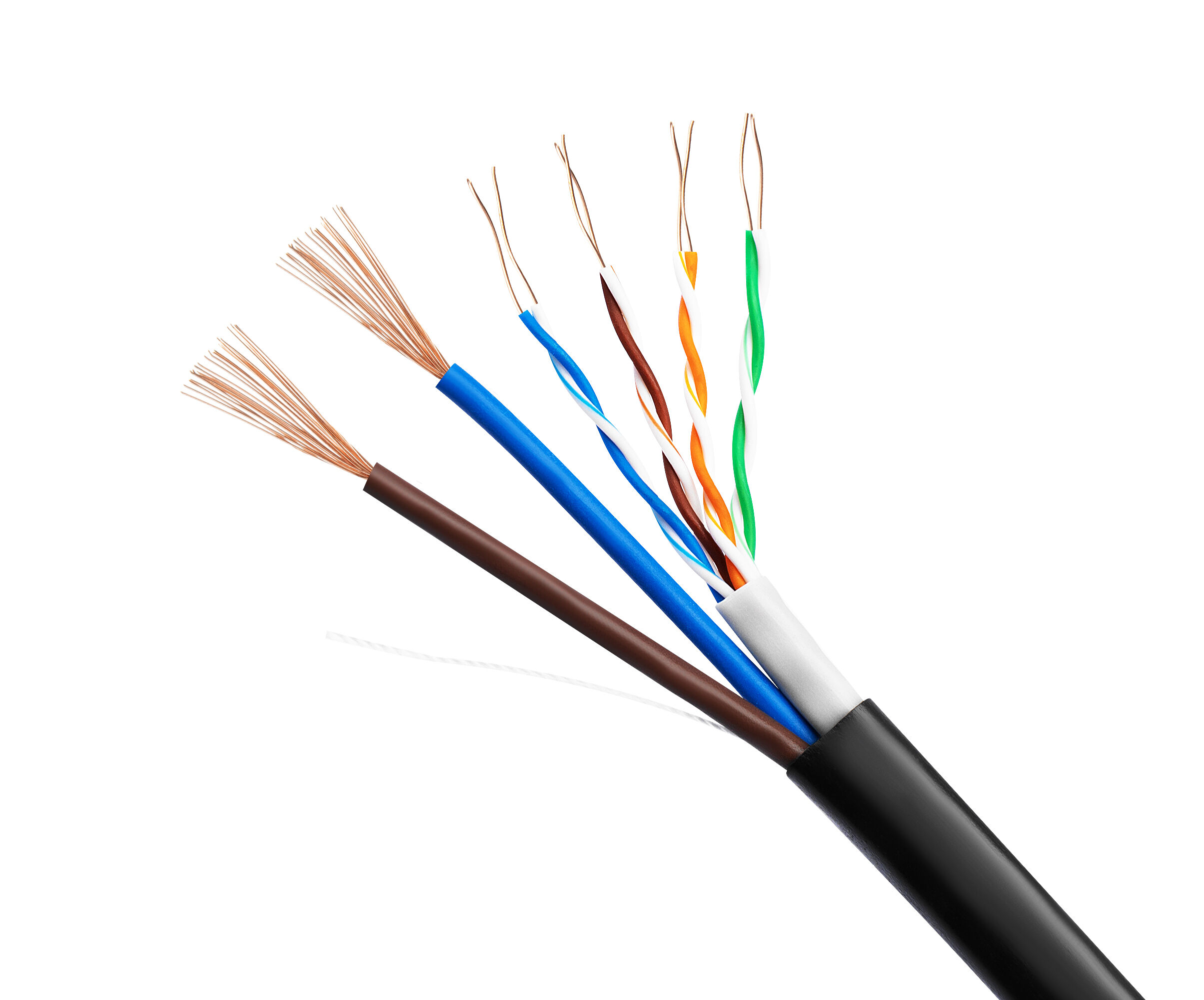Buy Wholesale China Outdoor Cat5 Cat5e Network Cable 4p 8+2 24awg ...